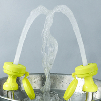 SYSBEL Station de lavage des yeux de sécurité d'urgence en acier inoxydable 304, piédestal Standard ANSI approuvé CE