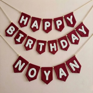 Guirlande de fanions décorative pour fête d'<span class=keywords><strong>anniversaire</strong></span>, bannière tricotée à la main « Joyeux <span class=keywords><strong>Anniversaire</strong></span> », <span class=keywords><strong>toile</strong></span> lumineuse sécurisée - Product Image 5