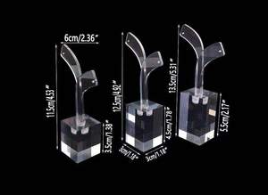 Ensemble <span class=keywords><strong>de</strong></span> présentoirs <span class=keywords><strong>de</strong></span> boucles d'oreilles en acrylique transparent, 3 pièces, haut <span class=keywords><strong>de</strong></span> gamme, accessoires Photo, bijoux en vogue, Style moderne - Product Image 2