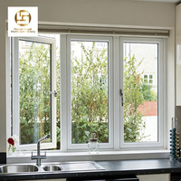 Ventanas Abatibles de Manivela Contemporáneas de Bajo Consumo, Marco de Aleación de Aluminio, Manivela Resistente, Certificación Energy Star, para Apartamentos y Dormitorios