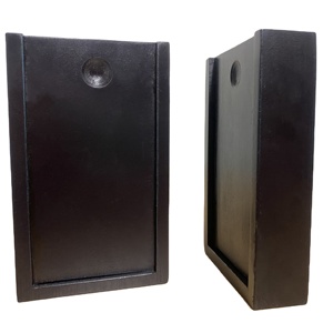 Sujetalibros <span class=keywords><strong>de</strong></span> madera maciza negra, Simple estante <span class=keywords><strong>de</strong></span> almacenamiento <span class=keywords><strong>de</strong></span> libros <span class=keywords><strong>de</strong></span> escritorio, diseño <span class=keywords><strong>de</strong></span> orificio lateral, ayudante organizador creativo para biblioteca y oficina - Product Image 1