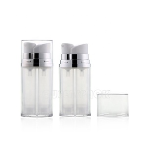 Customized Face Lotion Airless Bottle Double Tube Airless Pump Bottles Oem