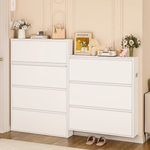 Narrow Storage Shelves Metal <strong>Shoe</strong> <strong>Racks</strong> Cabinets Slim Tipping Bucket Foldable <strong>Shoes</strong> Cabinet for Apartments and <strong>Hallways</strong> - Product Image 6