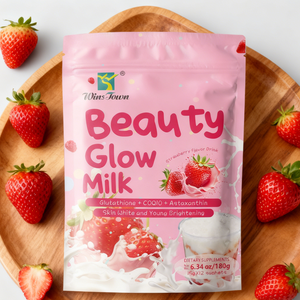 Produits de soin de la peau Wins Town Glow Skin, lait éclatant à la fraise, soin de la peau, éclat de la peau, blanchiment et éclat de la peau - Product Image 2