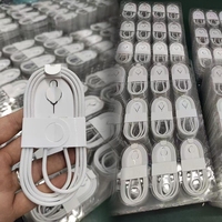 Kabel Data Pengisian Cepat USB-C untuk iPhone 15 16 17, Tipe-C Pipih 1M 60W, Bahan Nilon Kepang, Harga Terjangkau, Dilengkapi Kemasan Kotak