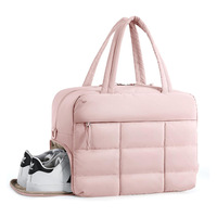 Sac à main multifonctionnel personnalisé, imperméable, en duvet doux, tendance, avec compartiment pour chaussures, sac de voyage, sac de yoga, sac de sport, sac fourre-tout