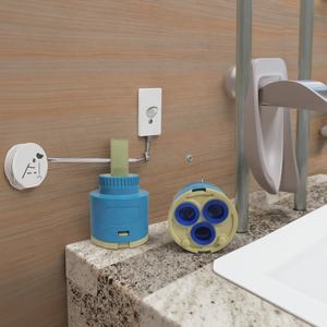 Смеситель для душа Wanhan Modern, 35 мм, с керамическим картриджем на плоской пластиковой основе, легкоочищаемый, синий, для ванной комнаты, давление 35 бар, гарантия 1 год - Product Image 5