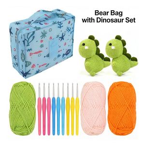 Crochet Knitting Accessories Kit Cotton <b>Square</b> Organizer Portable Eco-Friendly Soft Ergonomic Hooks Yarn <b>Tools</b> DIY - Product Image 2