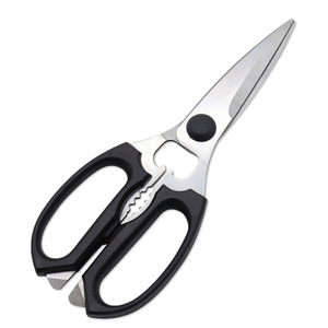 <b>Kitchen</b> <b>Scissors</b> Stainless Steel Black Straight Head For Home Meat Bone Cutting - Product Image 3