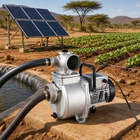 Pompe à eau solaire de surface DC 7,5 CV, débit élevé 91 m³/h, hauteur de refoulement 30 m pour l'irrigation agricole