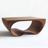 Table basse en bois au design nordique moderne de luxe de la meilleure qualité décorative pour la maison avec des matériaux en bois ensemble pour le salon pour les villas
