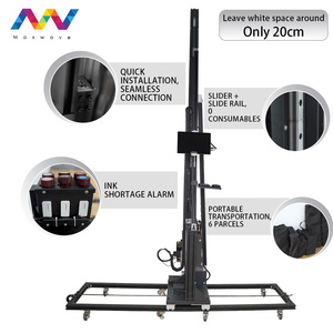 3D 5D tường máy in tường không gian gốm gạch thủy tinh vải dọc wallprinter lớn Định dạng UV 3D Tường máy in ngoài trời - Product Image 5