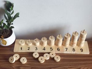Jeu de puzzle en bois pour enfants - Adorables vaches maman et bébé - Bois naturel et peinture de sécurité - Product Image 5