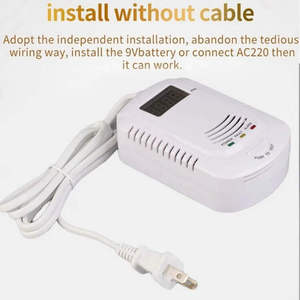 เครื่องตรวจจับก๊าซธรรมชาติและคาร์บอนมอนอกไซด์แบบเสียบปลั๊ก พร้อมสัญญาณเตือนก๊าซไวไฟแบบเสียงและไฟ - Product Image 4