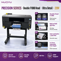Nueva Impresora UV DTF A3 con Doble Cabezal F1080, Ultra Alta Precisión, Detalles Finos, Tinta UV, Máquina de Etiquetas de Cristal