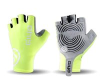 Guantes de Ciclismo GIYO para MTB y Carretera, con Almohadilla de Gel, Transpirables, con Muñequeras, Medios Dedos