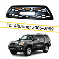 Fits for Toyota 4Runner 2006-2009 Front Grille with 3 LED Amber Lights Raptor Style Black Honeycomb Radiator Mesh Grill Set