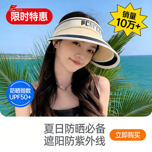 Perfect <b>Visor</b> Hat Women Summer Sun Protection UV Shielding Breathable Outdoor Casual Fisherman Hat With Logo Design - Product Image 5