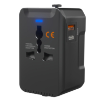Adaptateur de voyage universel Offre Spéciale avec chargeur intelligent USB et type-c 3.1A prise électrique adaptateur secteur de voyage
