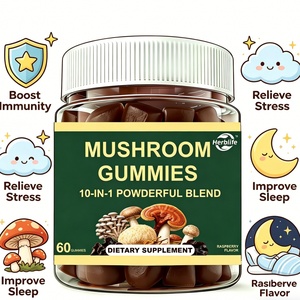 OEM Customized Herbal Private Label Organic 10-in-1 Mix Lion's Mane Reishi Chaga Extract <b>Gummy</b> <b>Candy</b> Supplement Mushroom Gummies - Product Image 3