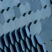 Panneaux de façade cinétiques hexagonaux modernes en alliage d'aluminium de qualité commerciale, ignifuges, écologiques, personnalisables, pour murs en vrac
