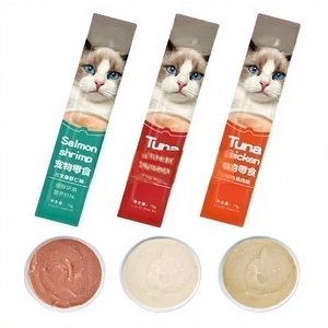 Camilan Basah Kucing Kaya Protein untuk Kesehatan Pencernaan, Organik Bebas Biji-bijian dengan Rasa Ayam untuk Camilan Kucing, Grosir Makanan Kucing OEM - Product Image 1