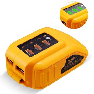 电池 USB 充电器适配器适用于得伟 20V MAX 电池发电机电源转换器，带双 USB 充电器，适合工作、露营、旅行 - Product Image 1