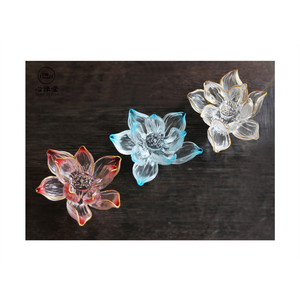 Sang trọng handmade hương liệu Hoa sen pha lê trang trí tổng hợp thạch anh hương khay hương chủ - Product Image 1