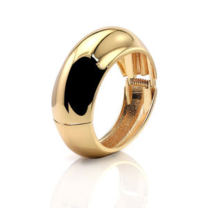 2025 yeni varış moda klasik parlak düz halka daire bileklik abartılı korkak bahar açık Metal tıknaz bilezik - Product Image 4