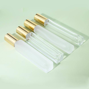 Premium 10ml Clear Frosted Square Glass Perfume Bottle with Wooden Cap Silk Screen <b>Printing</b> Spray Refill <b>Packaging</b> - Product Image 6