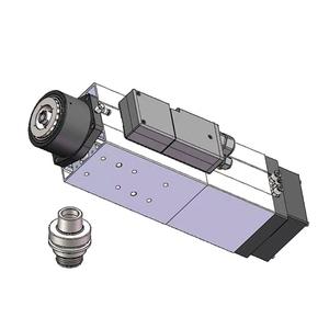 มอเตอร์แกนหมุน CNC รุ่น HQD High Speed 4.5KW HSK63F ระบายความร้อนด้วยอากาศ พร้อมระบบเปลี่ยนหัวเครื่องมืออัตโนมัติ ATC  ระบบขับเคลื่อนด้วยลูกปืน อินเวอร์เตอร์ 220V/380V 4 เฟส - Product Image 1