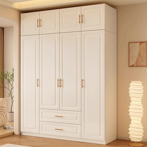 Armoire autoportante en bois massif sur mesure pour maison moderne, étagères réglables durables, porte à charnières élégante, meuble de rangement pour vêtements - Product Image 5