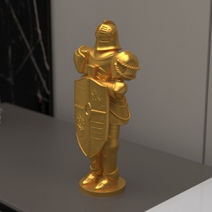 Chevalier Vintage européen ornements armoires TV armoires à vin décorations de bureau armure romaine soldat modèles résine artisanat pour la maison - Product Image 3