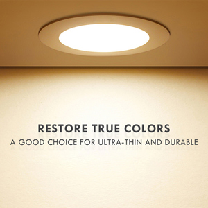 Venta caliente nuevo modelo Slim LED Downlight 100-265V 6W-24W Panel de techo integrado lámpara de plástico para oficina CE ERP certificado - Product Image 4