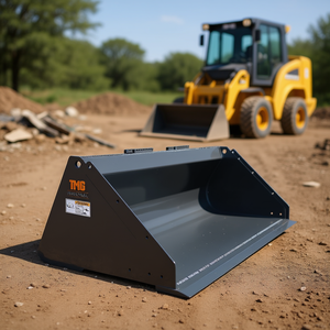 Cucharón de limpieza para minicargadora Tmg de 84 pulgadas y 1500 lb de capacidad, de perfil bajo para uso en construcción - Product Image 2