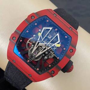Reloj de Pulsera Deportivo para Hombre, Mecánico, Esqueleto, con Esfera Abierta, Correa de Nailon Negro, Movimiento Automático - Product Image 3