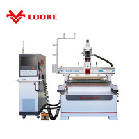 2030 2040 ATC bois CNC sculpture Machine de découpe avec changeur d'outils linéaire Magazine 12 outils 9kw broche bois routeur CNC