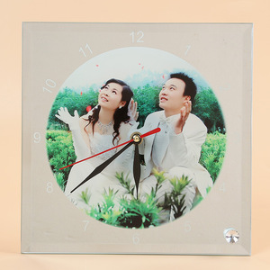 Rubysub BL-14 20cm Horloge en verre vierge carrée pour sublimation, vente chaude, directement de l'usine - Product Image 2