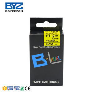 BYZ-12YW Compatibel <span class=keywords><strong>Casio</strong></span> Label Tape XR-12YW 12Mm Gemakkelijk Te Pellen Cassette Lint Tape Voor <span class=keywords><strong>Casio</strong></span> KL-780 Label Printer - Product Image 3