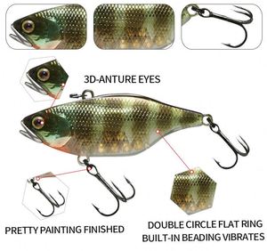 ORJD 6cm 11g Lipless Crankbait esche da pesca VIB che affonda esche a manovella esche da nuoto pesciolino <span class=keywords><strong>per</strong></span> trota <span class=keywords><strong>spigola</strong></span> - Product Image 3