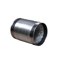 Conduit d'air flexible en aluminium pour système de ventilation HVAC, tuyau d'évacuation d'air rond