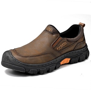 Mocassins pour hommes à enfiler, dessus en PU, semelle en caoutchouc, doublure en peluche, motif uni, chaussures décontractées - Product Image 4