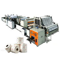 Maquinaria Automatizada para la Fabricación de Papel Toalla, Procesamiento de Papel, Laminación con Pegamento, Máquina para Rollos de Papel Higiénico, 380V, 230m/min