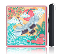 Tapis de Mahjong de Luxe en Néoprène, Tuiles Rouges Américaines, Sac de Rangement pour Tuiles, Sacs à Imprimé Léopard, Ensemble Lotus Blanc, Vague Bleue, Divertissement à Domicile