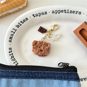 Llavero Personalizado CHENXI con Diseño de Cachorro, Borla y Colgante de Galletas, Anillo de Llavero Personalizado para Niñas - Product Image 5