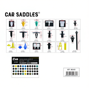 Kit de 730 clips assortis pour garnitures intérieures de voiture, attaches pour panneaux de garniture automobile, noir, blanc, gris, beige, vert, jaune, bleu - Product Image 2
