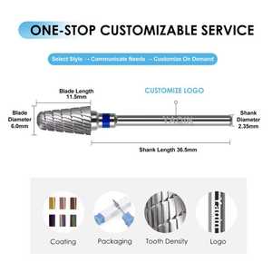 Khuyến mãi nóng: Mũi khoan mài móng chuyên nghiệp 3XC bằng cacbua vonfram dùng cho làm móng - Product Image 3