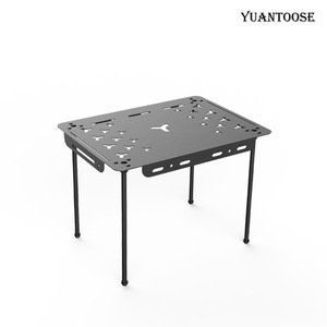 Mesa Plegable de Aluminio para Exteriores Yuantoose, Altura Ajustable, Portátil, Apilable, Rectangular, para Campamento, Picnic, Barbacoa - Product Image 3