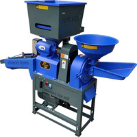 Machine à décortiquer et à polir le riz multifonctionnelle commerciale, machine à décortiquer le riz domestique intégrée avec moteur