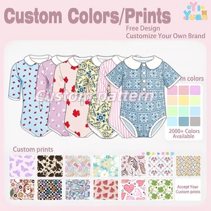 Maillot de bain une pièce pour filles à col Peter Pan, manches courtes, personnalisable OEM ODM, séchage rapide, en nylon et élasthanne, pour enfants - Product Image 3